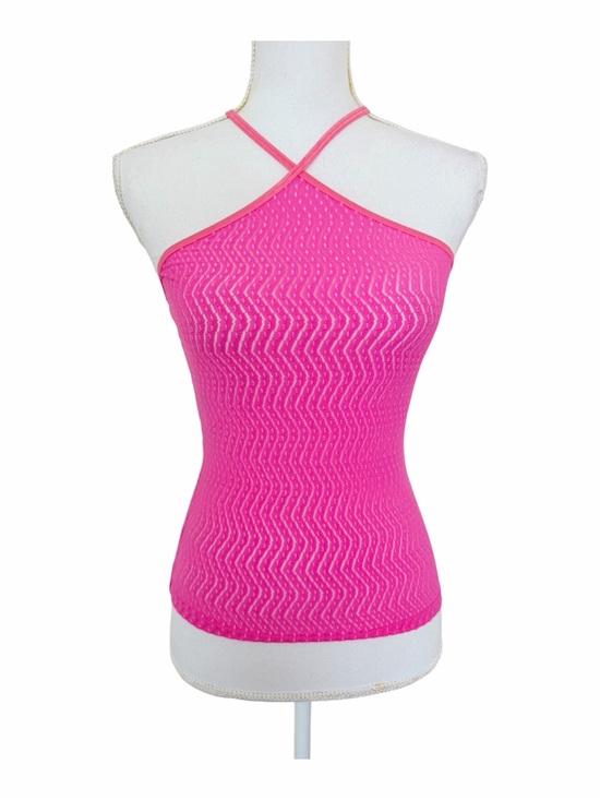 bebe Tops - 🔥 Bebe Vintage Pink ZigZag Pointelle Halter Top - Medium